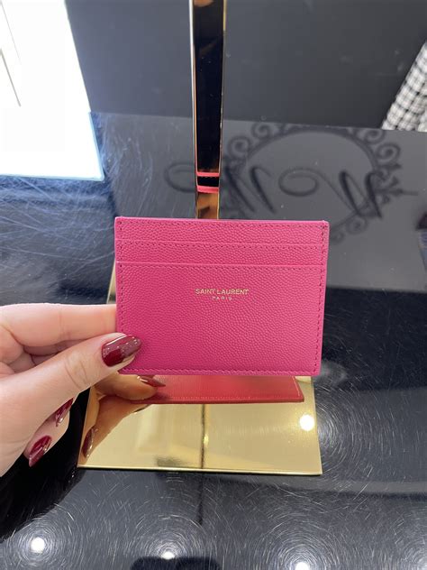 portacarte ysl fucsia|CARD CASES .